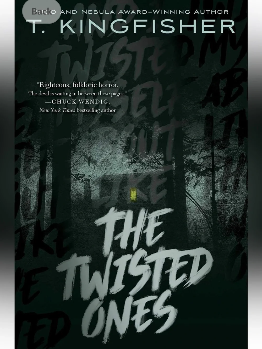 The Twisted Ones by T. Kingfisher - Dark Green & Black Cover